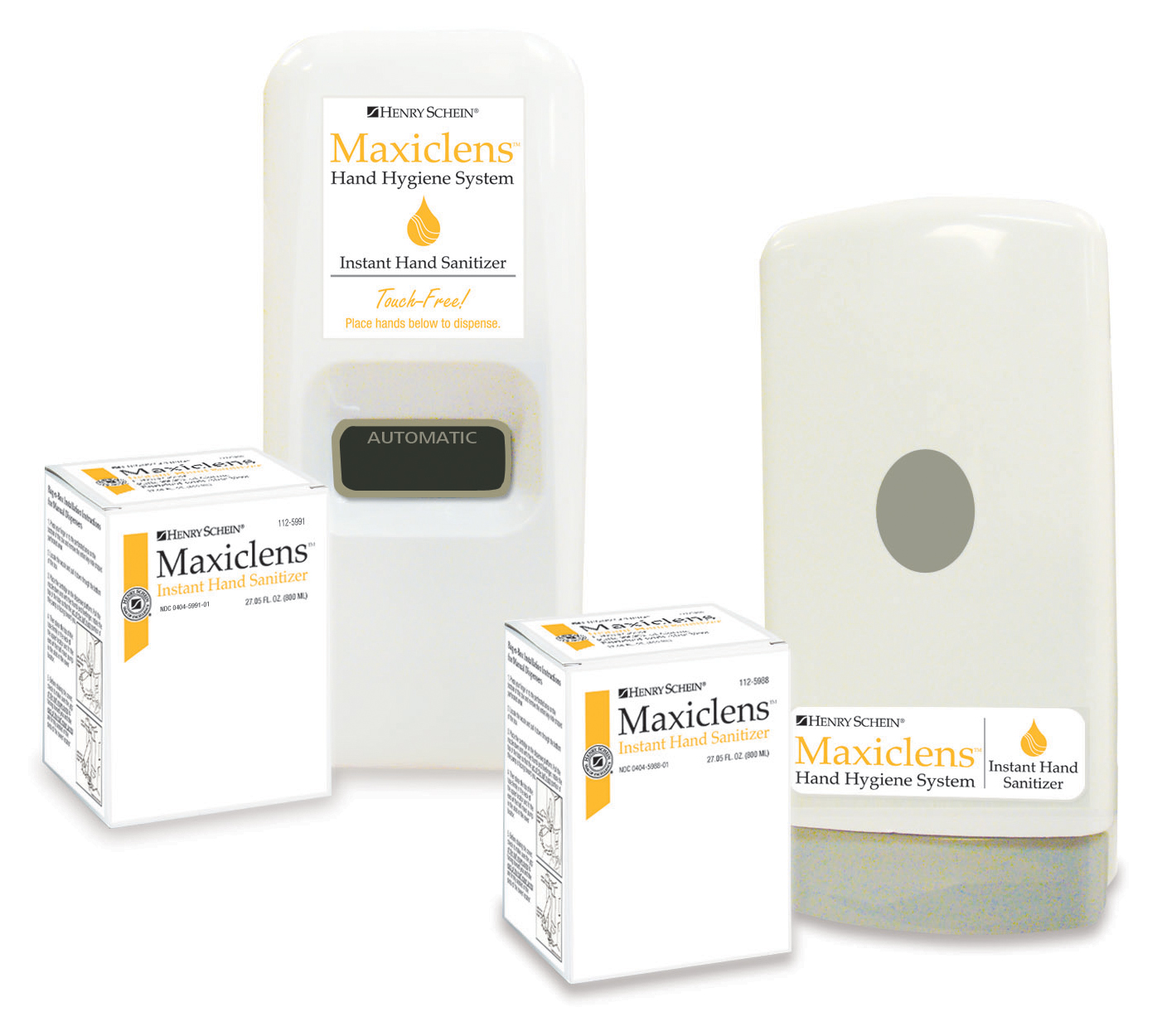 Maxiclens Instant Hand Sanitizer and Dispensers Henry Schein